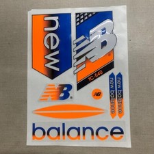 3D Embossed New Balance NB Cricket Bat Stickers 2025