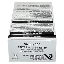 Veris Victory 100 SPDT Enclosed Relay 10-30VAC/VDC 120V 10AMP