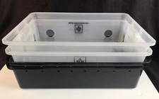 2x Max Yield Bins Monotub Mushroom Fruiting Chamber 22.5" x 15.5" x 12" (2 bins)