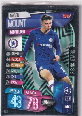 Topps Match Attax Extra CL 2019/20 RS 3 Mason Mount Rising Stars