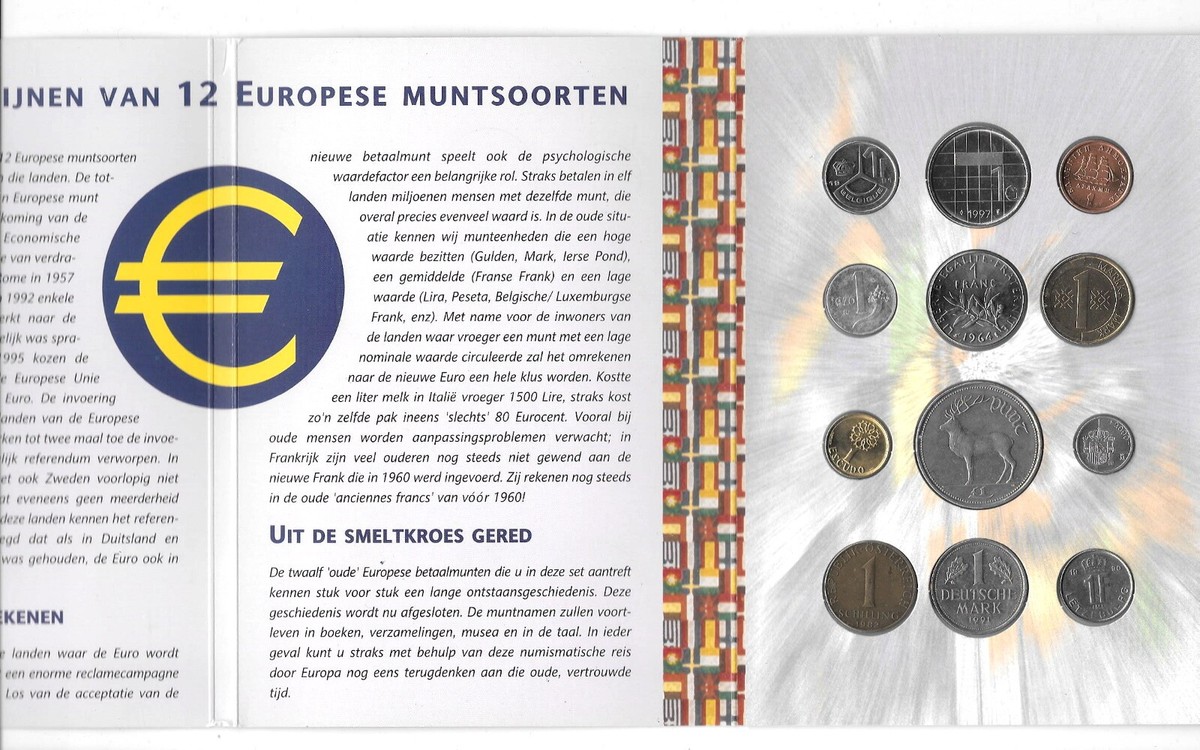 The discontinuation of 12 European currencies 12 Coins in Folder. B11 | eBay