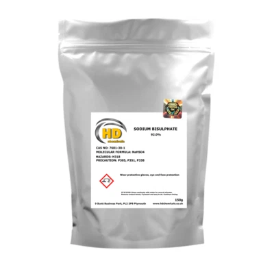HD CHEMICALS Sodium Bisulphate (Bisulfate) 92% PH- MINUS REDUCER / Dry Acid Crystals FREE PP
