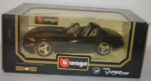 voiture dodge viper rt/10 cabriolet 1/18 burago 1992 vintage collection car - Jeux & Jouets