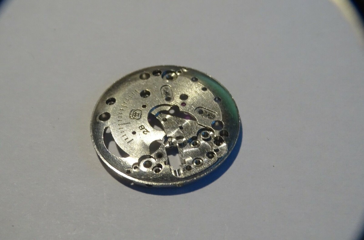 Cadran De Montre Pour Mouvement FHF 25-28 - Diamètre 29 Mm - Pièce D'horlogerie D'occasion