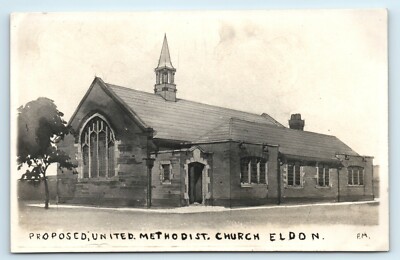 POSTKARTE ELDON - VORGESCHLAGENE METHODISTISCHE KIRCHE - COUNTY DURHAM ?