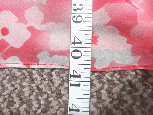 Adrianna Papell Dress Size 10 UK Pink Floral Silk Midi Wedding Guest Occasion - Picture 16 of 16