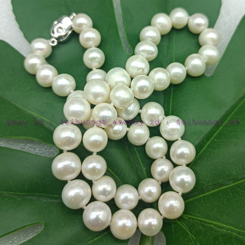 Natural 910mm White Freshwater Cultured Akoya Pearl Boutique Necklace