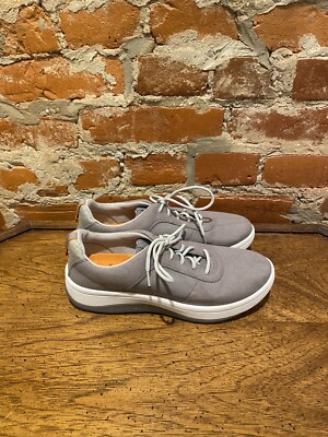 Clarks Womens Arla Step Gray Textile Walking Shoes Size