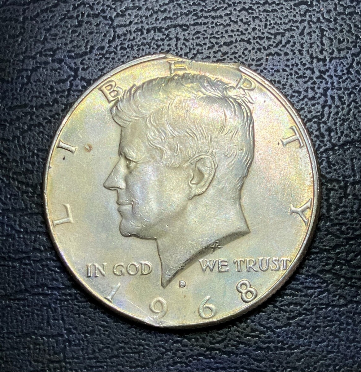 1968 D Kennedy Half Dollar Error Clipped Planchet | eBay