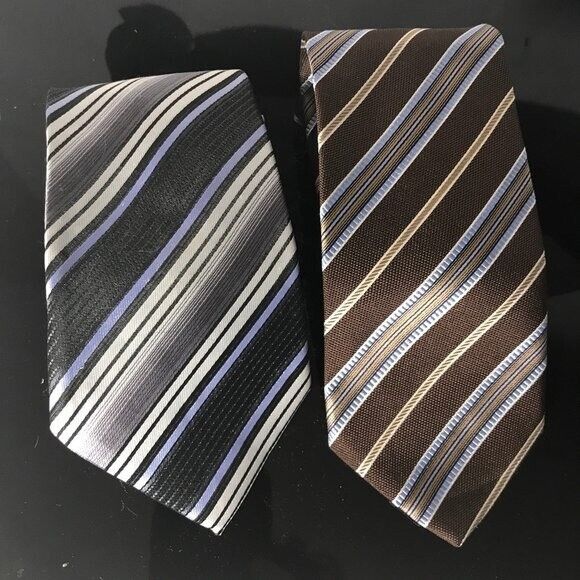 Hugo Boss Men Silk Ties Mans Neckwear Stripes Str… - image 2