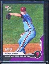 2020 Topps Now #83 SPENCER HOWARD Phillies Prospect Debut RC Call-Up PURPLE #/25