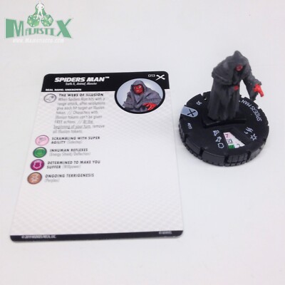 Heroclix Earth X set Spiders Man #013 Common figure w/card!