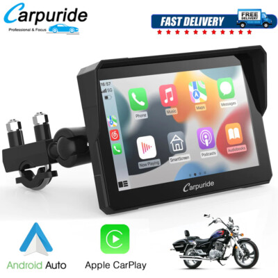 Carpuride 7  Wireless Apple Carplay GPS Android Auto Wasserdichter Touchscreen