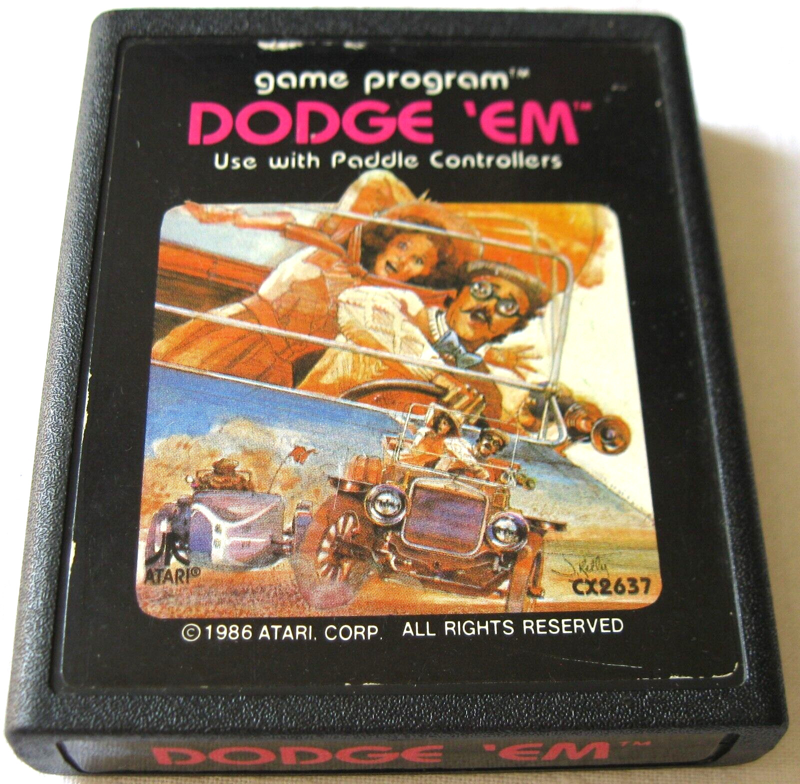 dodge'em authentique version originale atari 2600