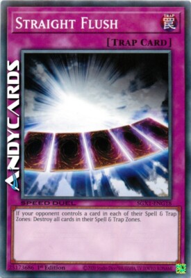 STRAIGHT FLUSH (SPEED DUEL) (Wegfegen)   Common   SGX1 ENG18   1Ed   YUGIOH!