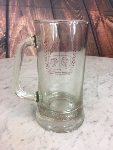 Ministerium Amplicare Fructus FAS Quill Scales Seal Glass Beer Mug Heavy Bottom - Picture 4 of 6