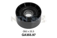 SNR GA355.97 Umlenk-/FüHrungsrolle, Keilrippenriemen FüR Dacia Ford Mitsubishi