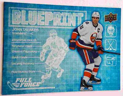 2015-16 Upper Deck Full Force Blueprint #BPJT John Tavares New York Islanders