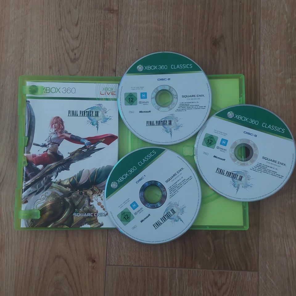 Final Fantasy 13 Xbox 360 PAL CIB with manual All 3 Discs - Image 3 of 4