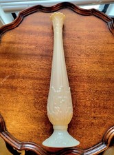 Vintage Lenox China Florentine Bud Vase 10.5" Tall Off White Made in USA