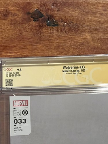 Wolverine #33 CGC SS 9.8 SDCC Exclusive Virgin Sketch Variant Ltd 900 Deadpool - Picture 5 of 10