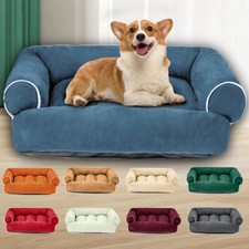 Soft Dog Cat Bed Pet Sofa Bed Anti-slip Thickened Warm Dog Kennel Mat Cushion