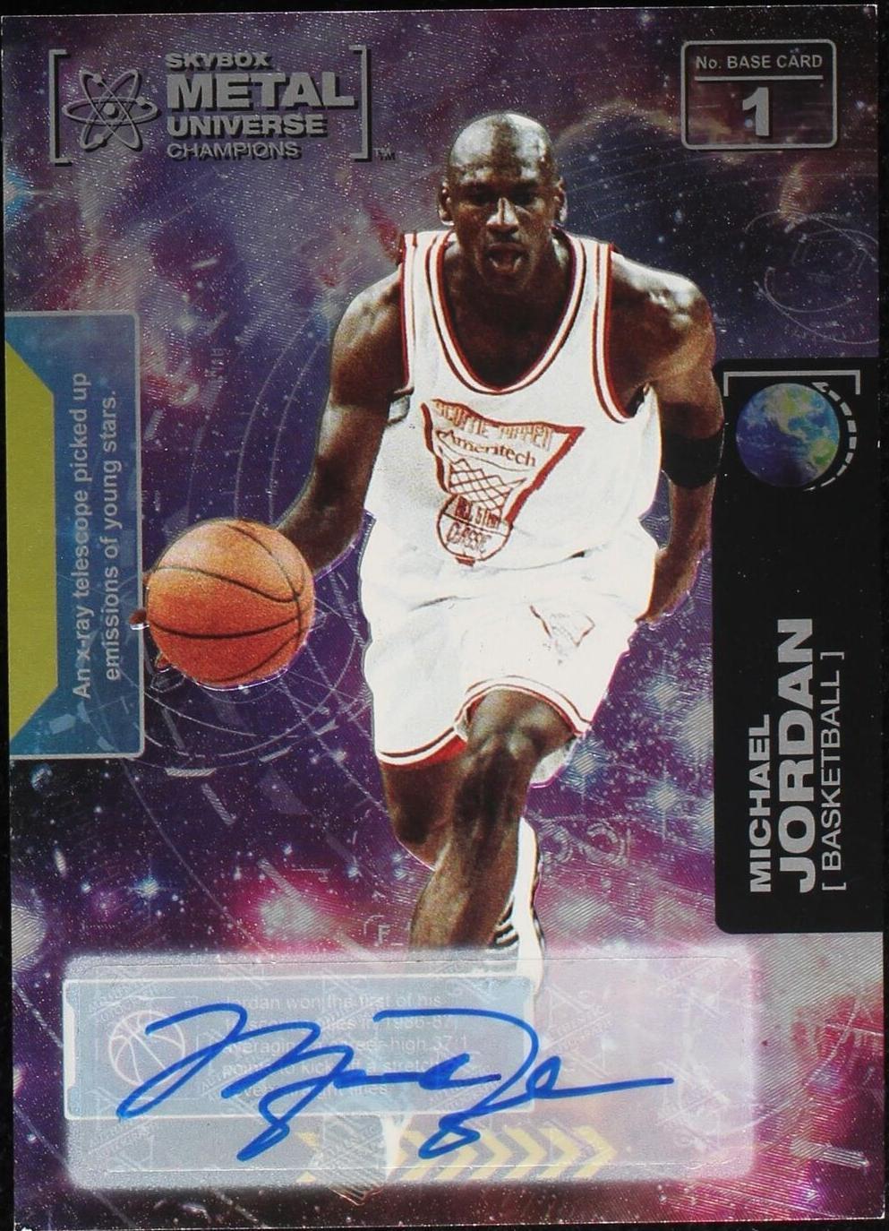 【MJサイン？】UD l Universe champions ! 2021 Skybox Metal Universe Champions - Michael Jordan #1 for sale