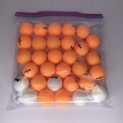 STIGA MasterSeries 1 STAR TABLE TENNIS BALLS lot (31) Penn White Orange Malik