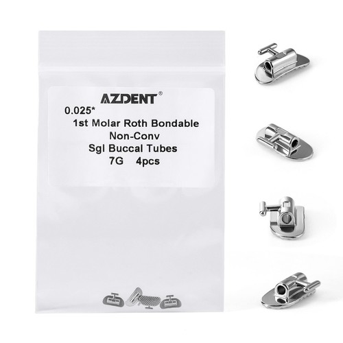 Tubos bucales de ortodoncia dental adhesivos primer molar tubo único Roth 0,025*0,019 - Imagen 9 de 37