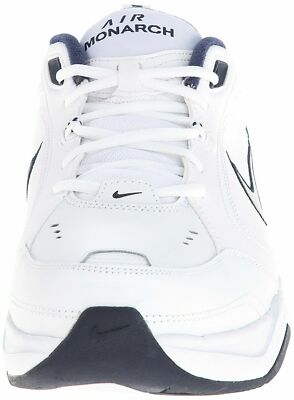 Nike Air Monarch IV White/Metallic Silver/Navy Men's Size
