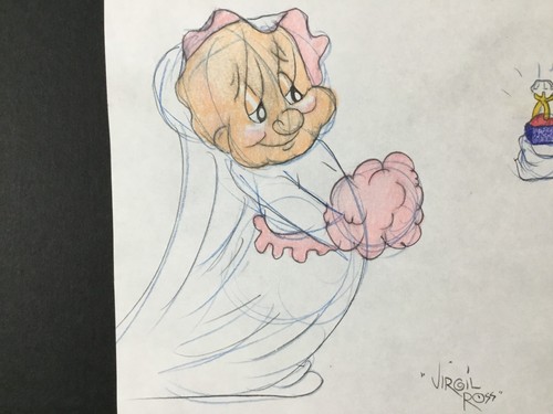Hoja Modelo Firmada Original Virgil Ross Dibujo Insectos Boda Elmer Enmarcado Personalizado - Imagen 5 de 7