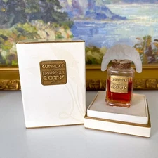 READ Vintage 70s Coty COMPLICE Perfume Extrait .25 oz Sealed +BOX Rare