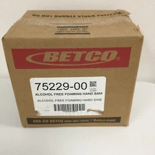 BRAND NEW CLARIO ALCHOL FREE FOAMING HAND SANITIZER BETCO #75229-00 1 BOX(6)