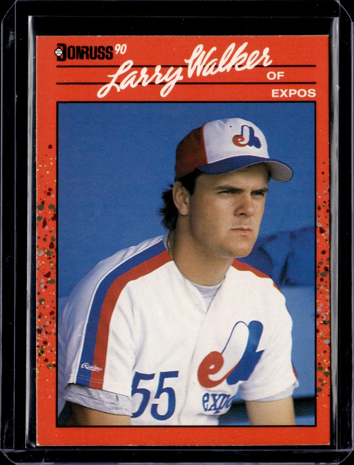 Larry Walker 1990 Donruss #578a Montreal Expos
