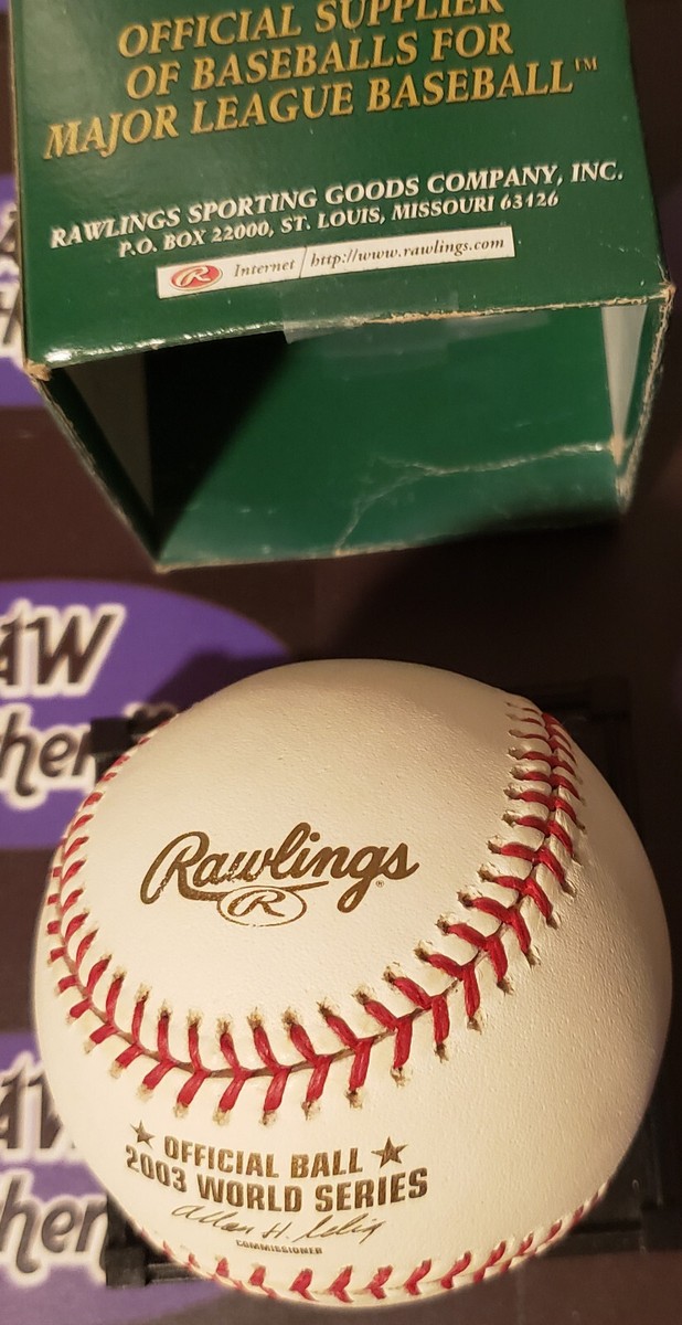 Rawlings 2003 World Series 公式記念ボール 2003 World Series Baseball Rawlings with box Marlins vs Yankees | eBay