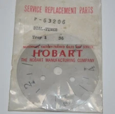 Hobart Timer Dial Part# P-63206  New Old Stock Vintage Part