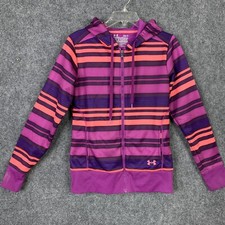 Under Armour Storm Zip Up Hoodie Women S Semi Fitted Stripe