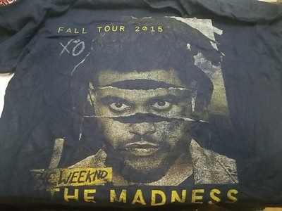The Weekend The Madness Fall Tour 2015 Shirt Short Sleeve Medium Crew Neck