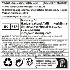 Quick Installation Magnetic Cabinet Locks, 20 Locks 4 Keys