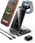Aluminum 3 in 1 Wireless Charging Station for iPhone 17 16 15 14 13 12 11 Pro...