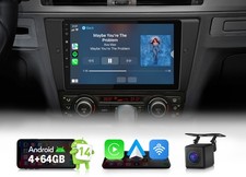 BMW E90 9 Zoll Autoradio DSP Bluetooth GPS Navi CarPlay Android 14 4+64 WiFi RDS