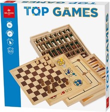 DAL NEGRO dalnegro TOP GAMES 5 giochi TOPGAMES scacchi dama tria backgammon ludo