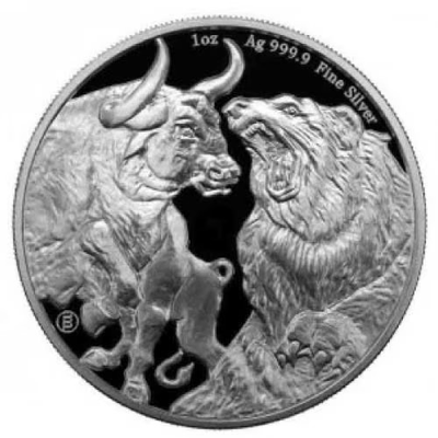 #ad 2023 Silver 1 oz Chad Bull amp; Bear $119.24