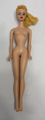VINTAGE #4 NUMBER FOUR BLONDE PONYTAIL BARBIE DOLL Japan #70 on foot. READ - Image 1 of 4
