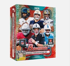 2026 BOWMAN FOOTBALL MEGA BOX (42 Cards) NFL Brand New Sealed Presale QTY