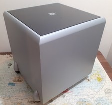 KEF PSW 2010 Power Subwoofer WORKING/CUT ON THE CONE SEE PHOTOS 