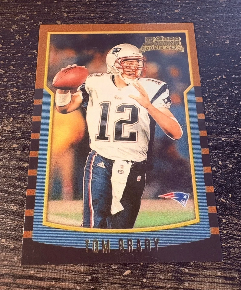 2000 Bowman Tom Brady Rookie (RC) #236 CLEAN COPY  - Image 3 of 4