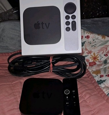 Apple TV  Black 32GB WiFi Media  Streamer with Siri remote MODEL# A1378