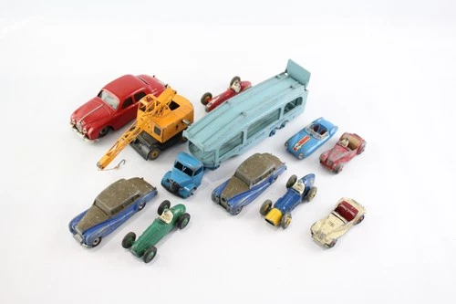 Dinky Toys Tin Bottom Diecast Collection Inc Startex Jaguar 2.4 Racing Cars Etc