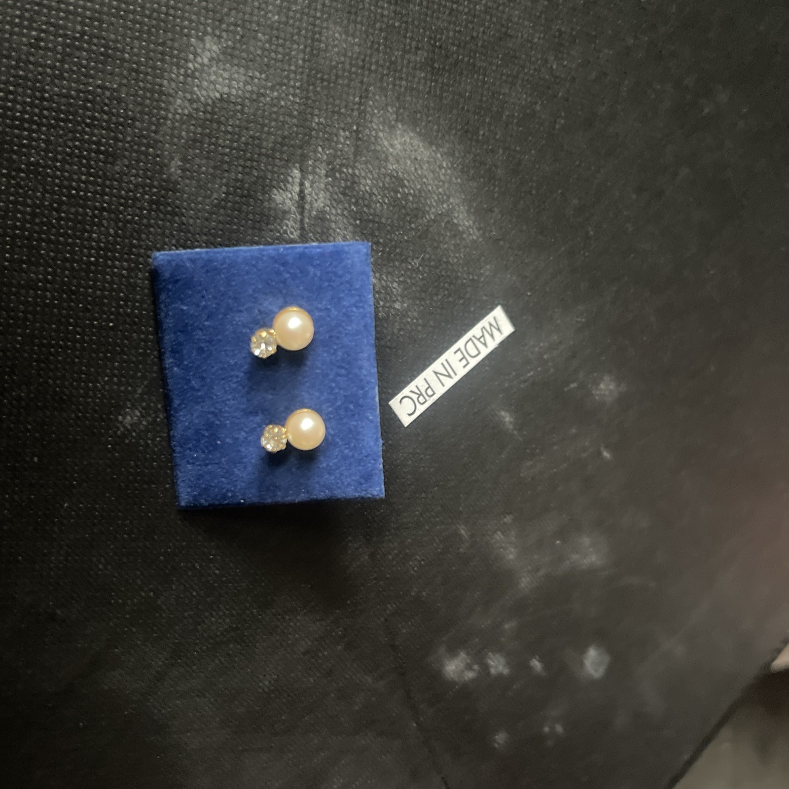 Pearl stud earrings for costumes and cosplay